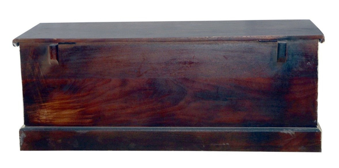 AnselIn Carved Wooden Storage Trunk