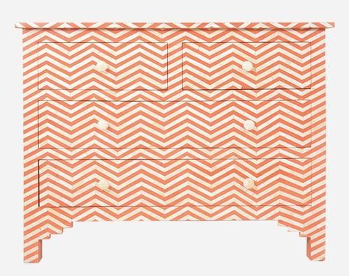 Calynn Bone Inlay Chest of Drawer