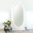 Switch Utkarsh Spindle Carved Wooden Mirror 2 image