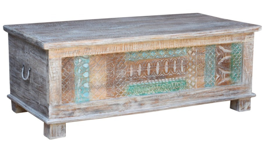 Stella Carved Storage Trunk