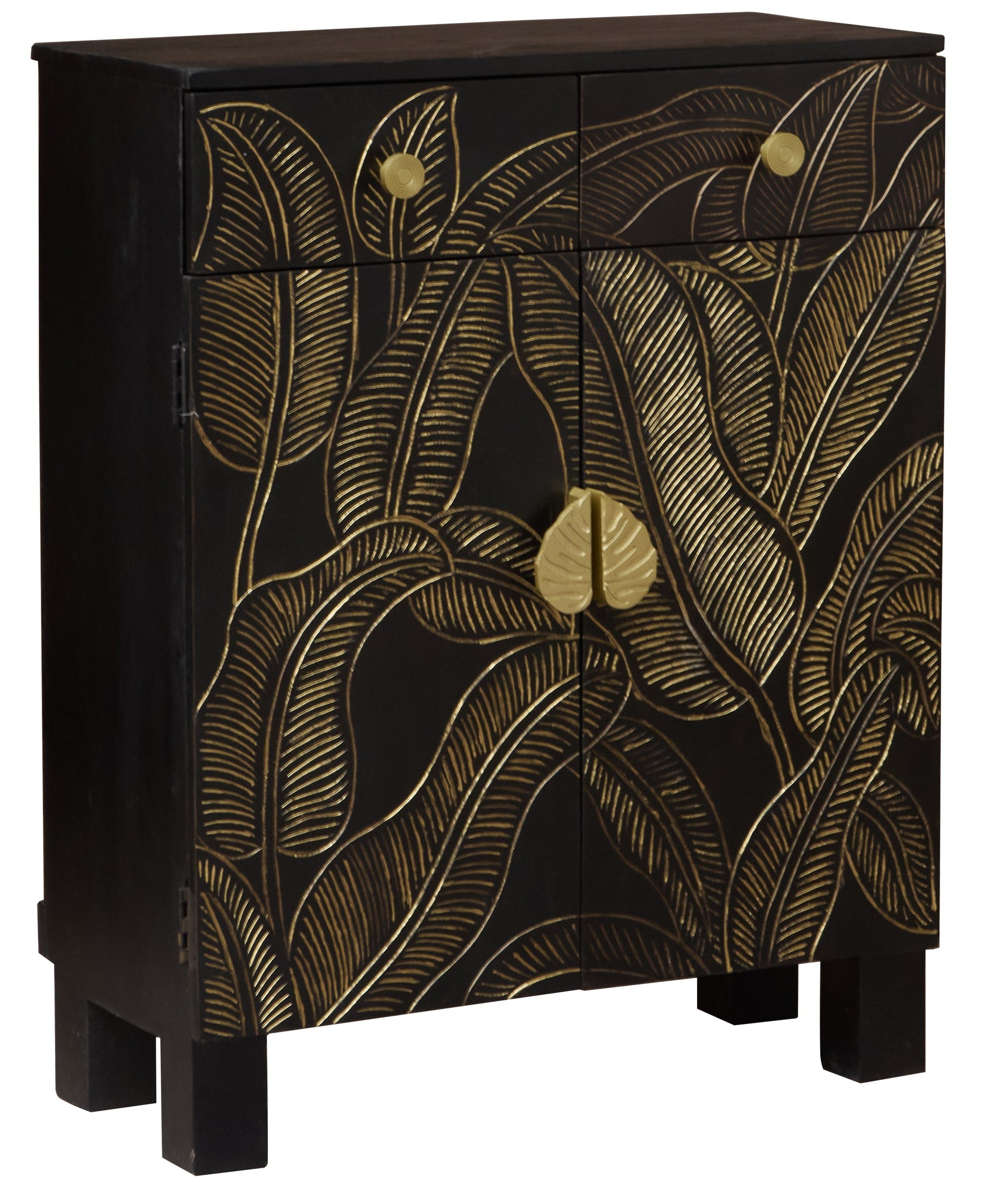 Ayla Carved Wooden Cabinet
