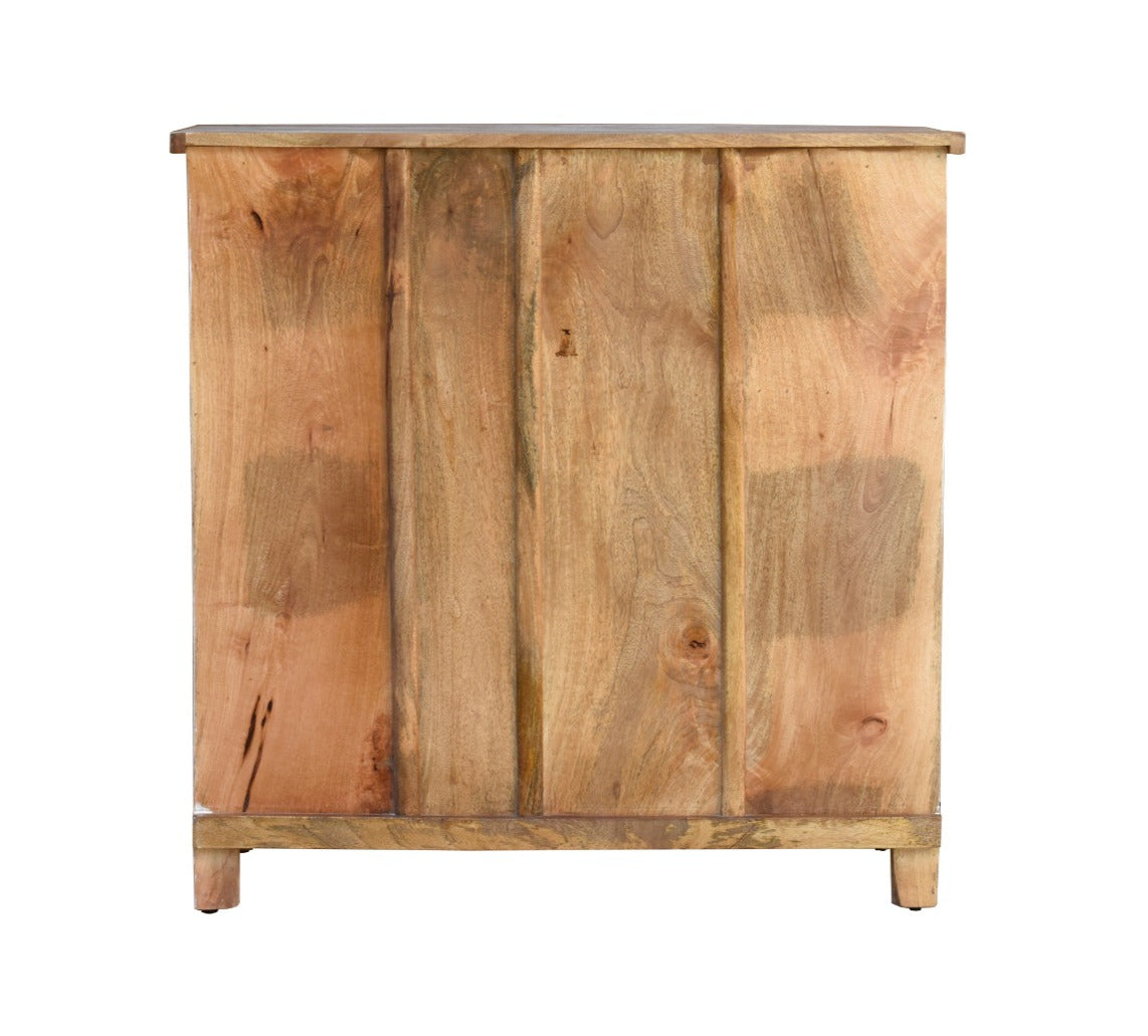 Mica Carved Wooden Chest