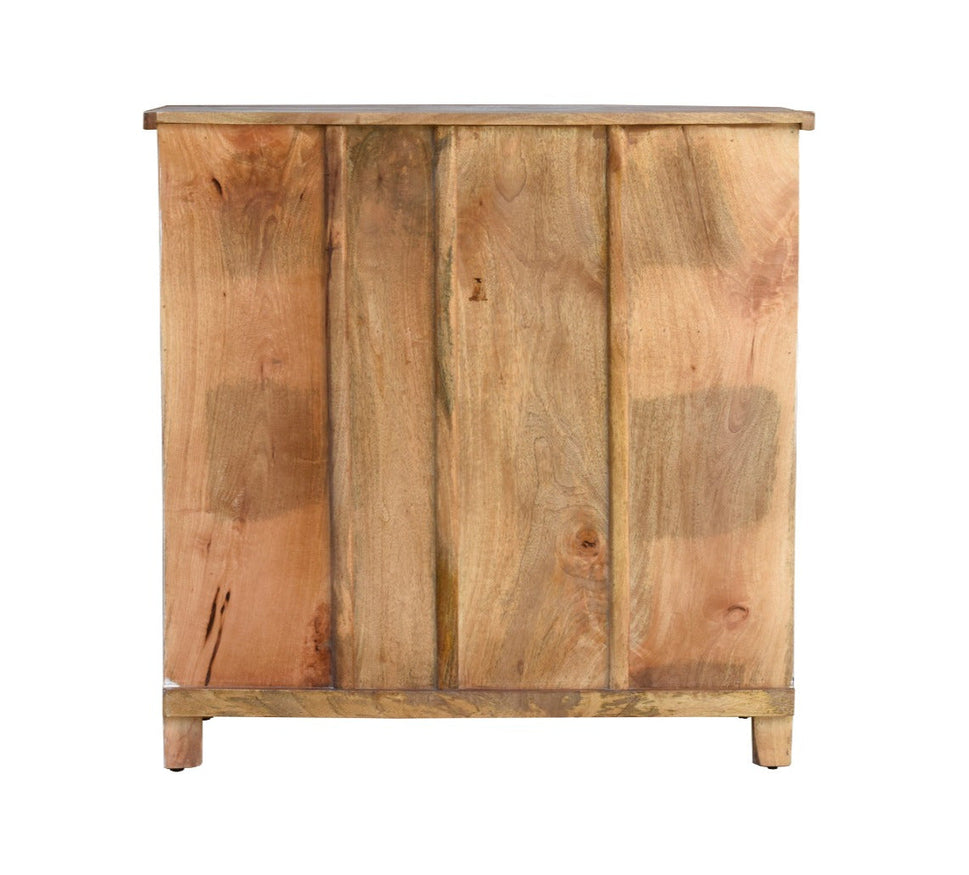 Mica Carved Wooden Chest