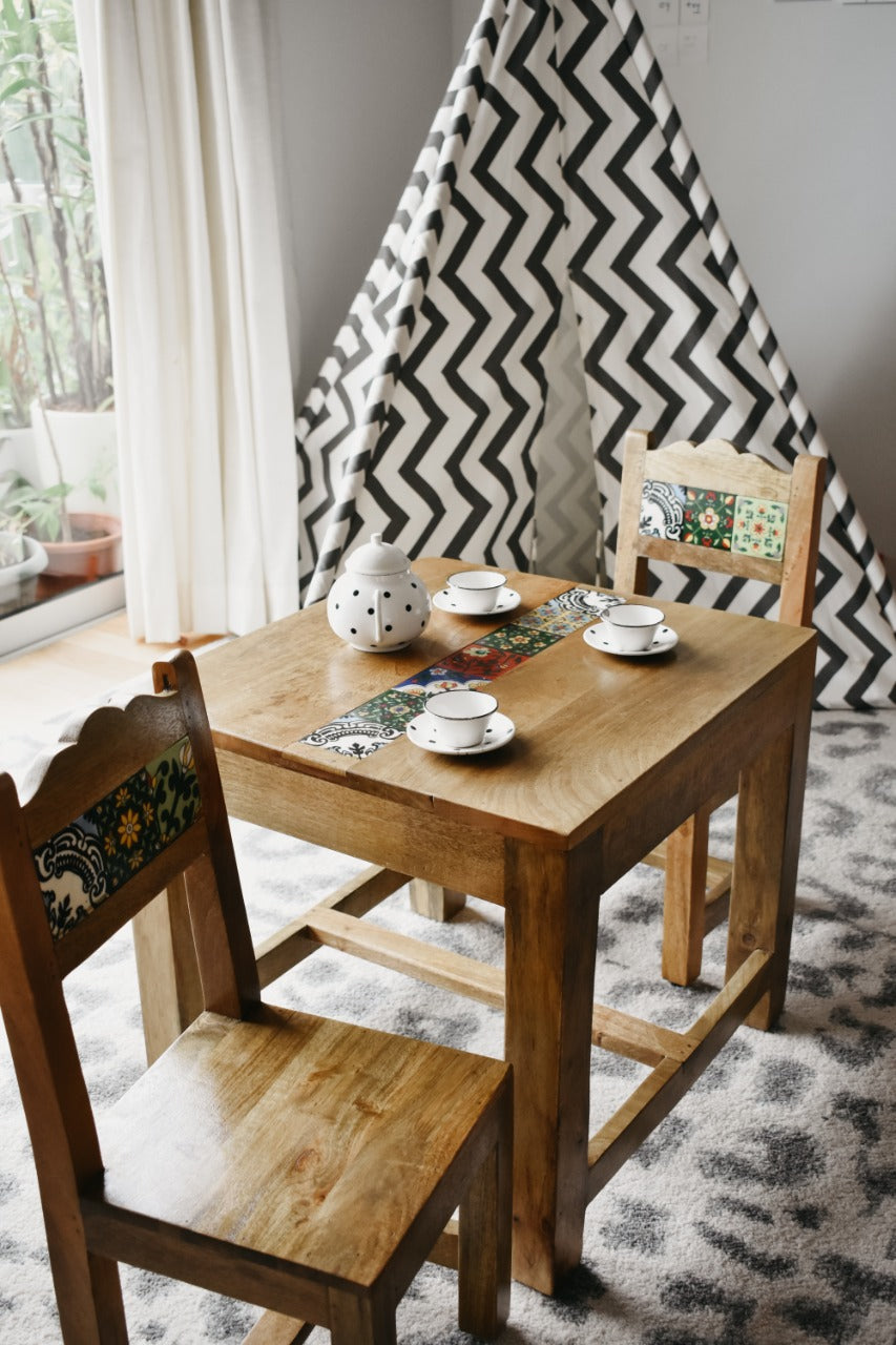 Chalotra Wooden Chairs and Table