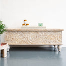 Switch Pike Carved Wooden Storage Trunk 2 image