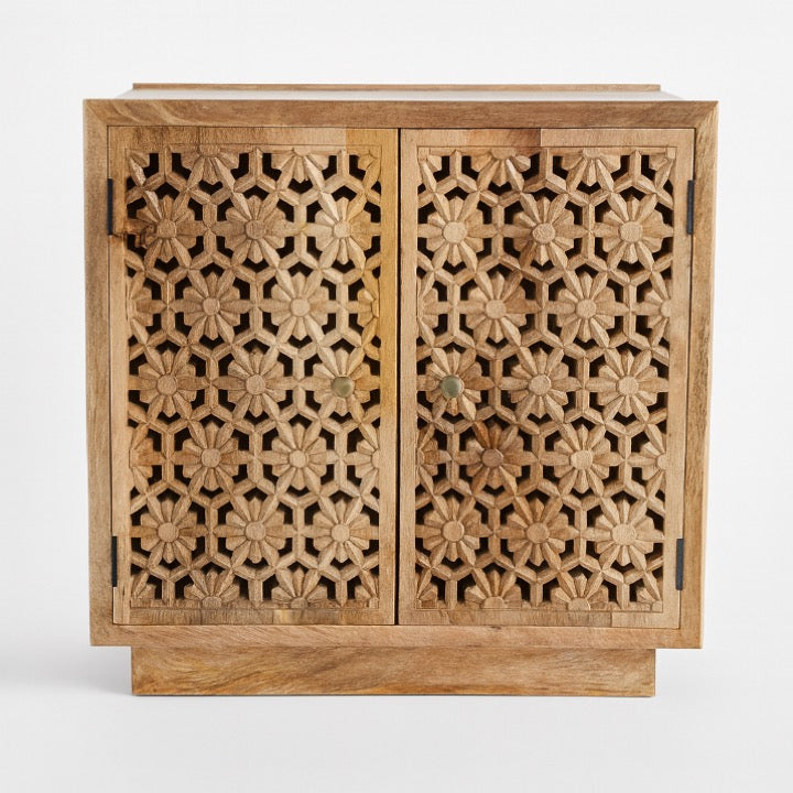Gracie Hand Carved Cabinet