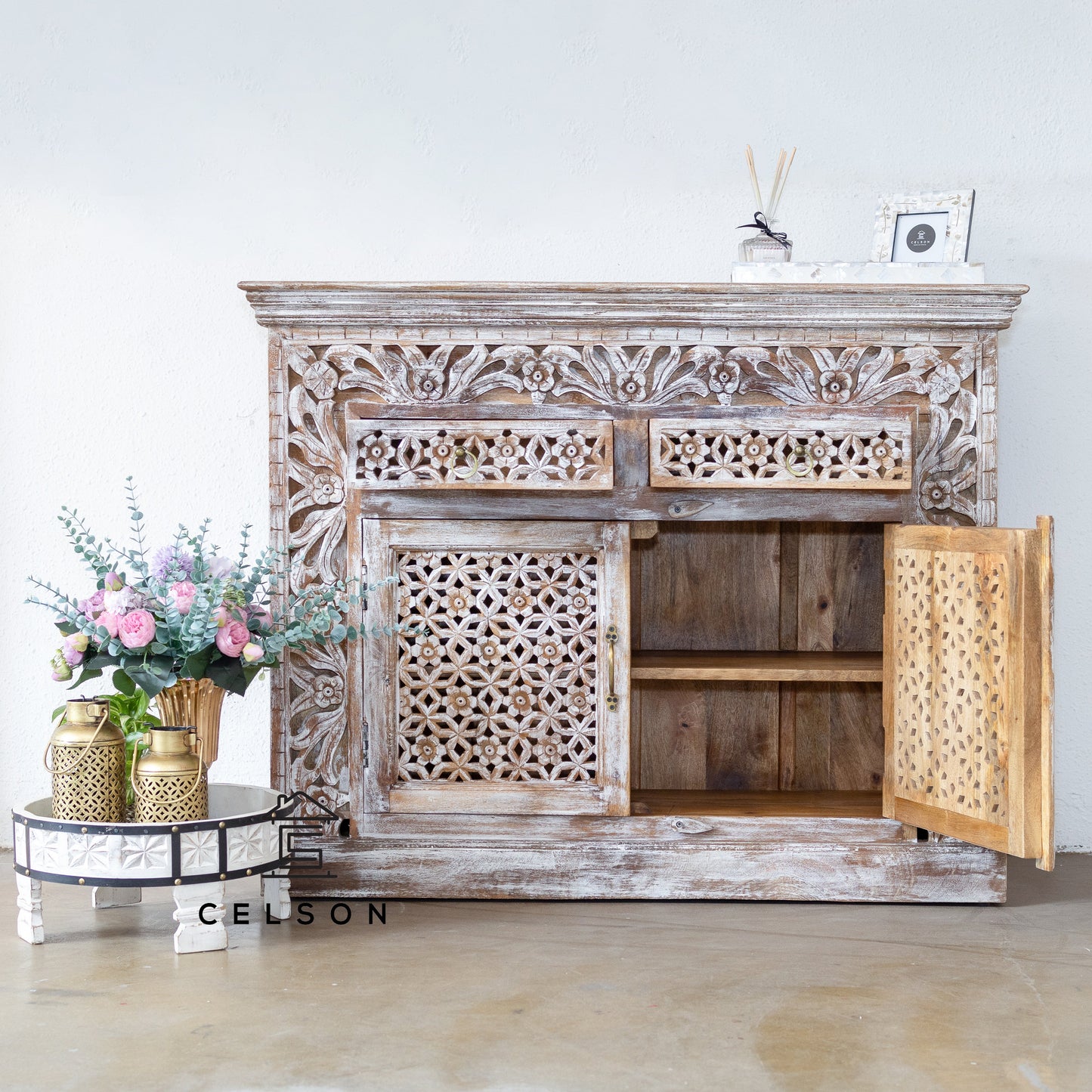 Biba Carved Wooden Cabinet