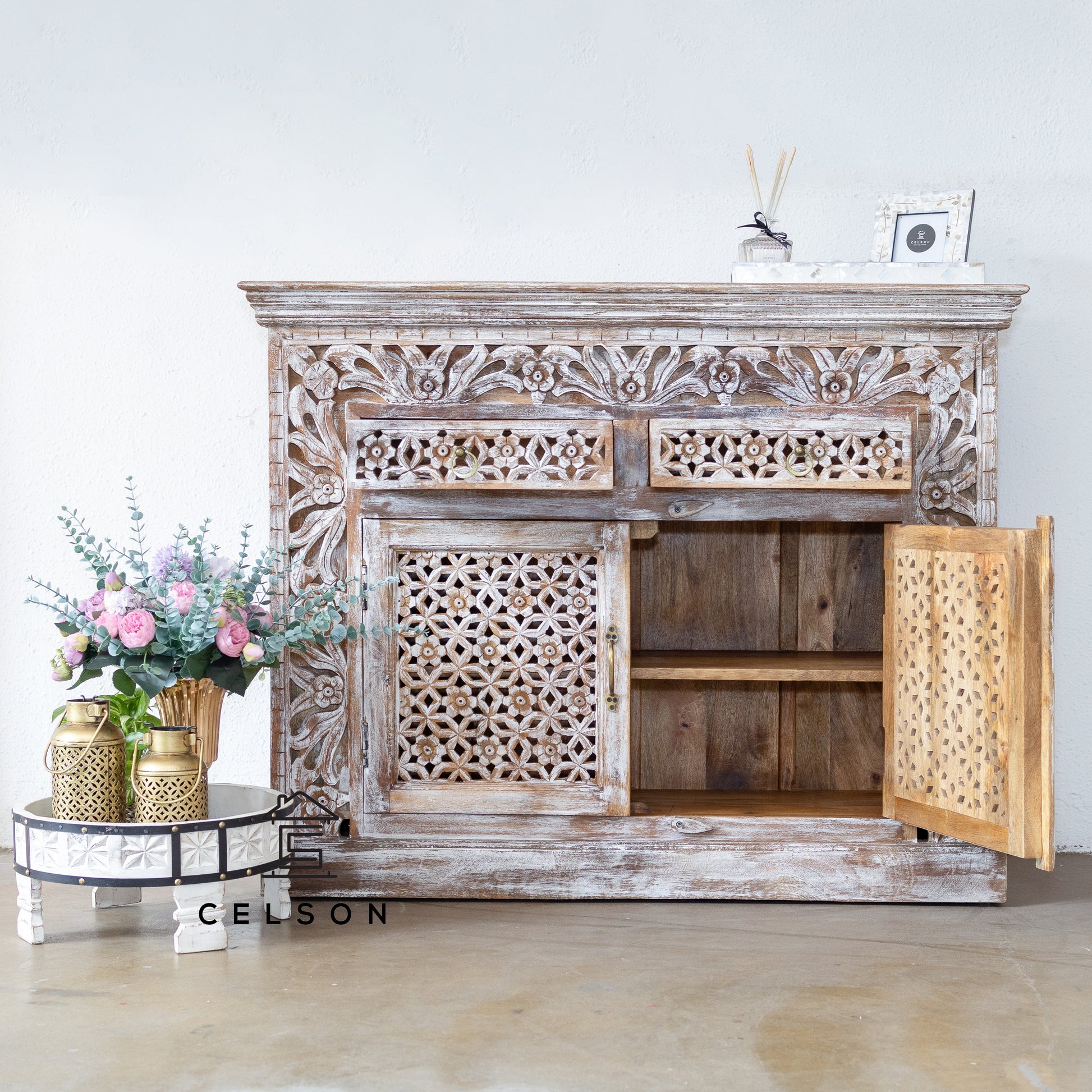 Biba Carved Wooden Cabinet