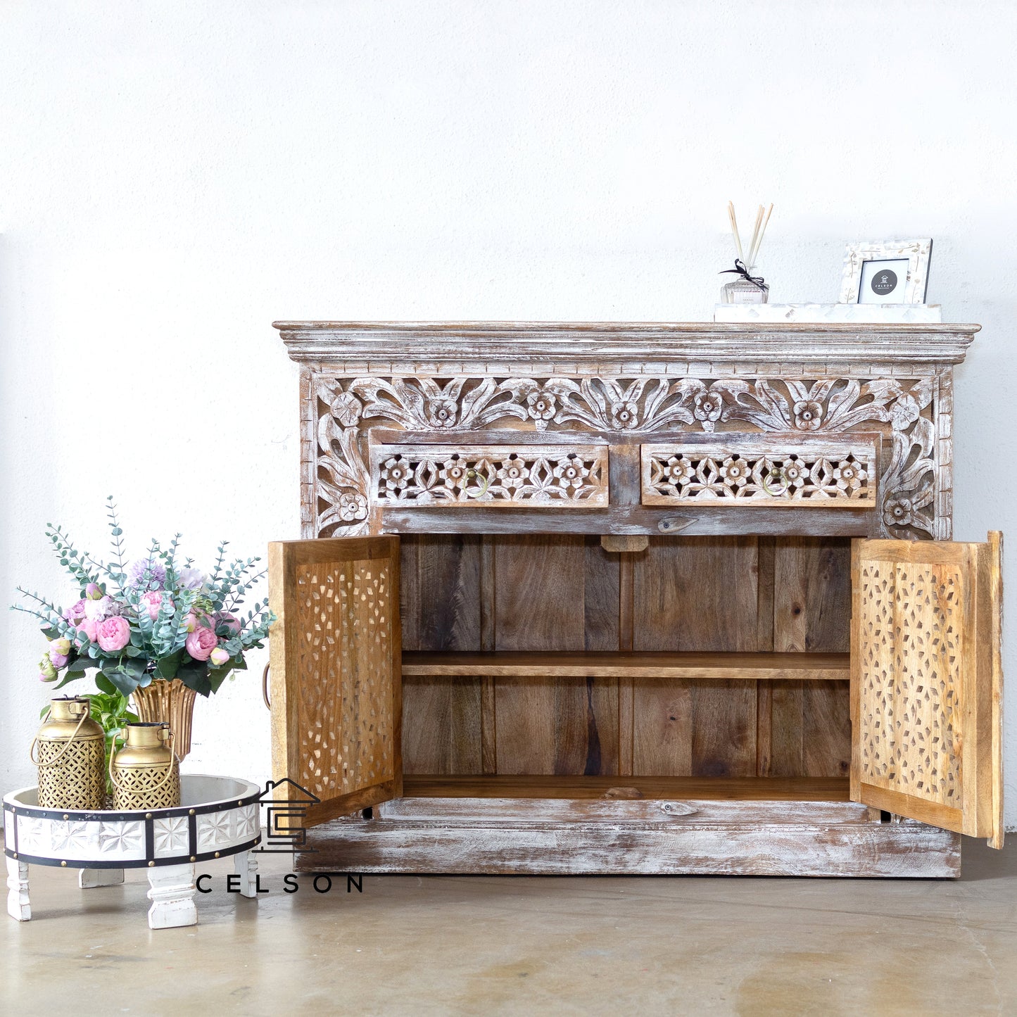 Biba Carved Wooden Cabinet