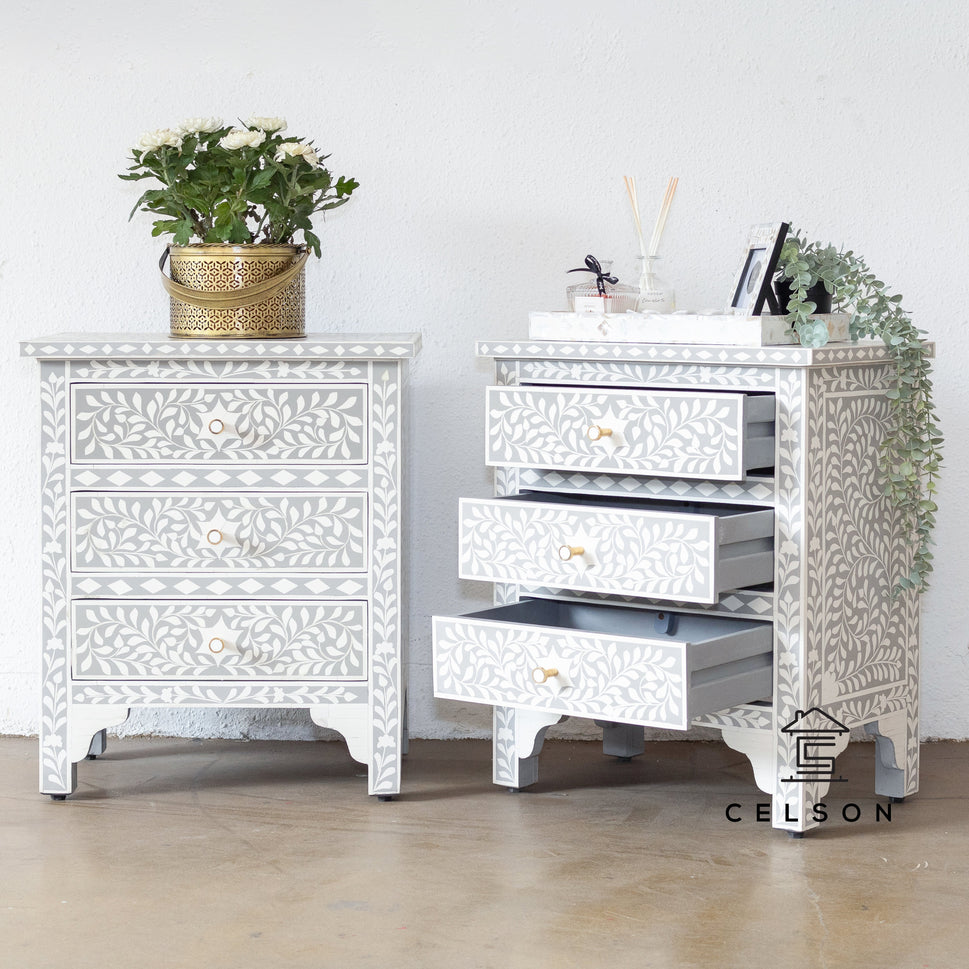 Emna Bone Inlay Bedside