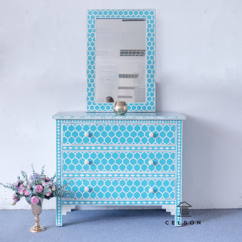 Patric Bone Inlay Chest with Mirror