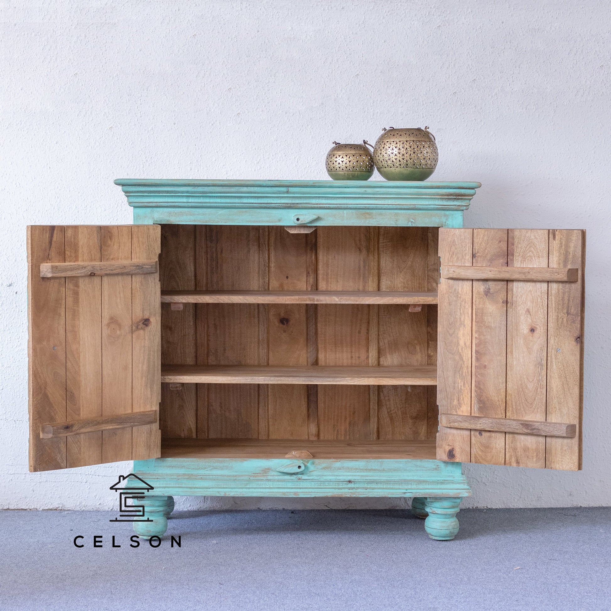 Jiya Carved Wooden Cabinet