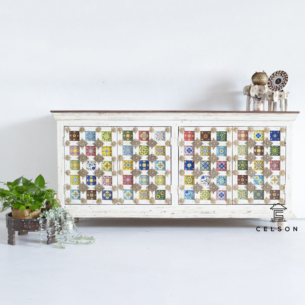 Yasmin Hand Carved Wooden Sideboard