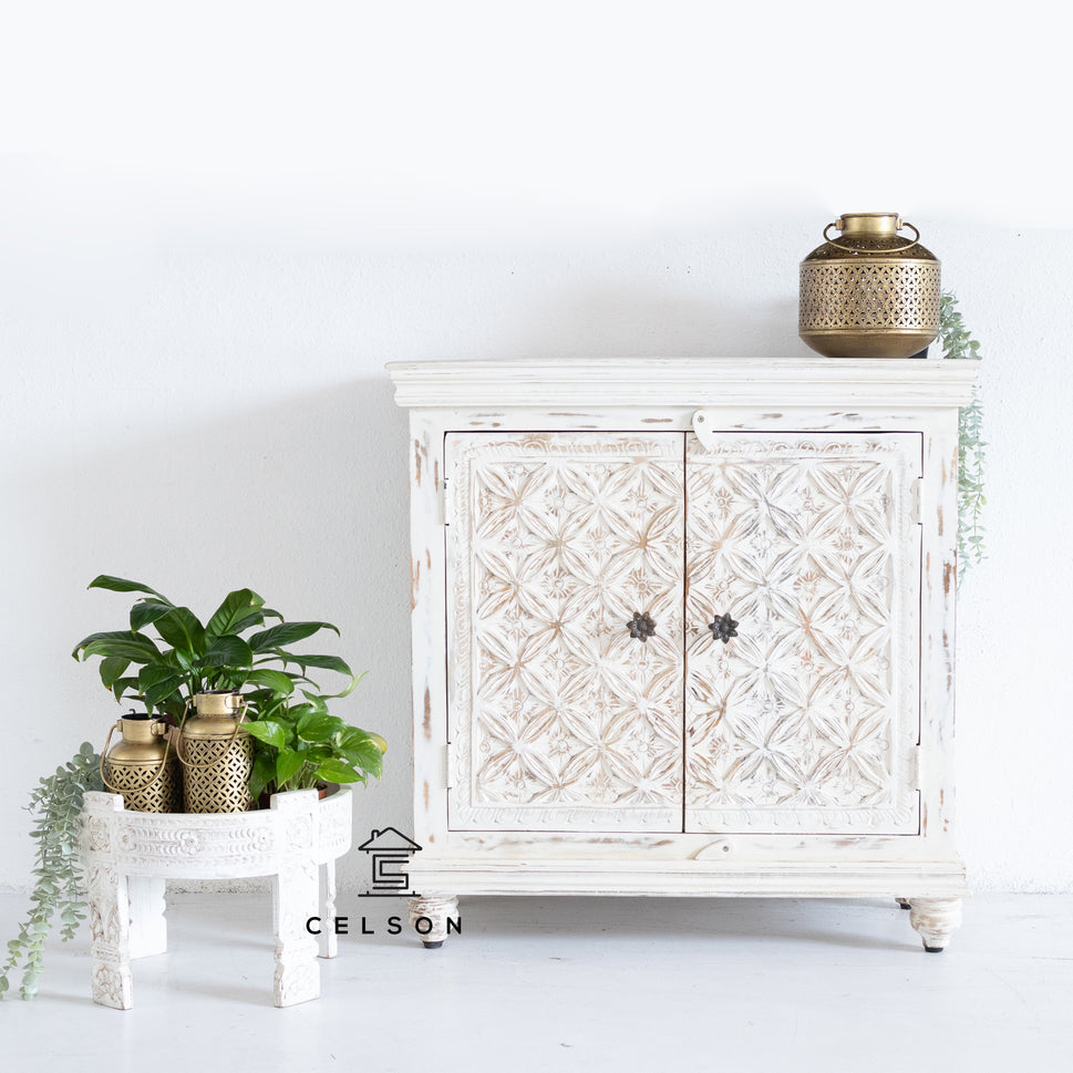 Ashi Carved Wooden Cabinet
