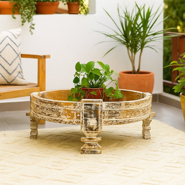 Cabell Carved Chakki Table