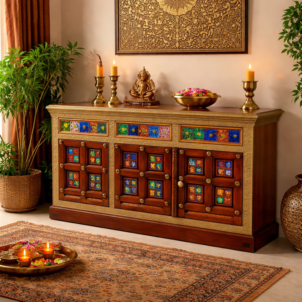Adam Hand Carved Sideboard