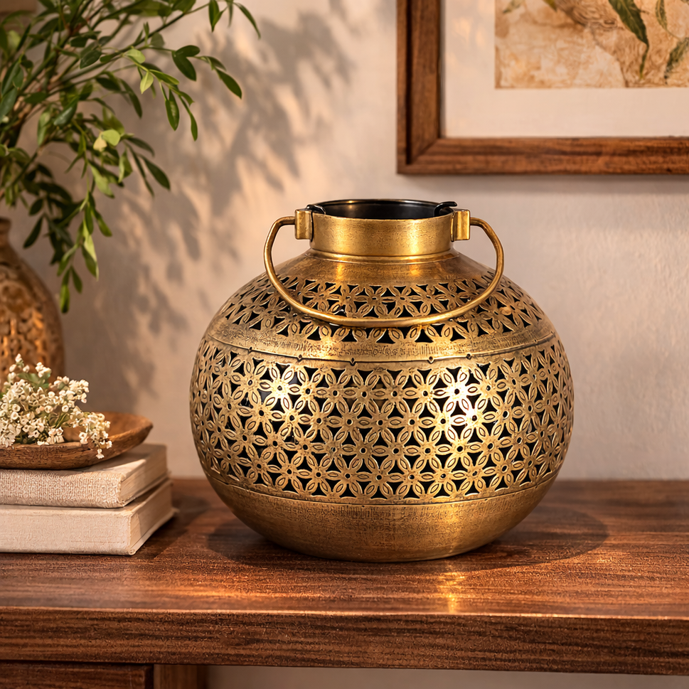 Prakash Antique Brass Lantern