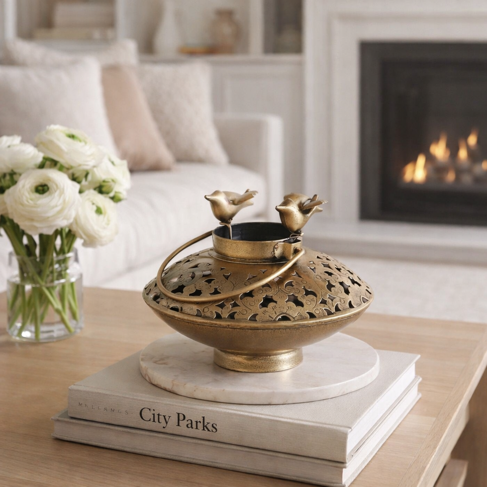 Utsav Antique Brass Lantern