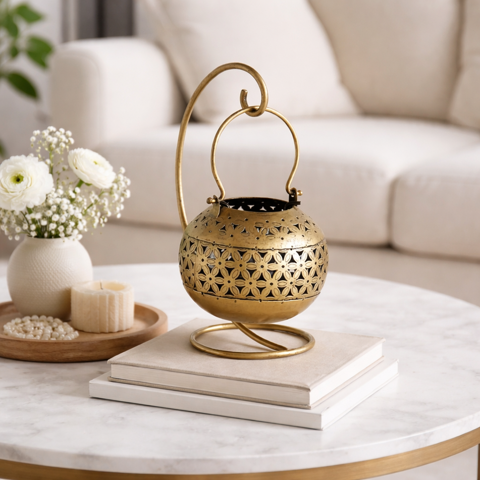 Noor Handcrafted Brass Lantern