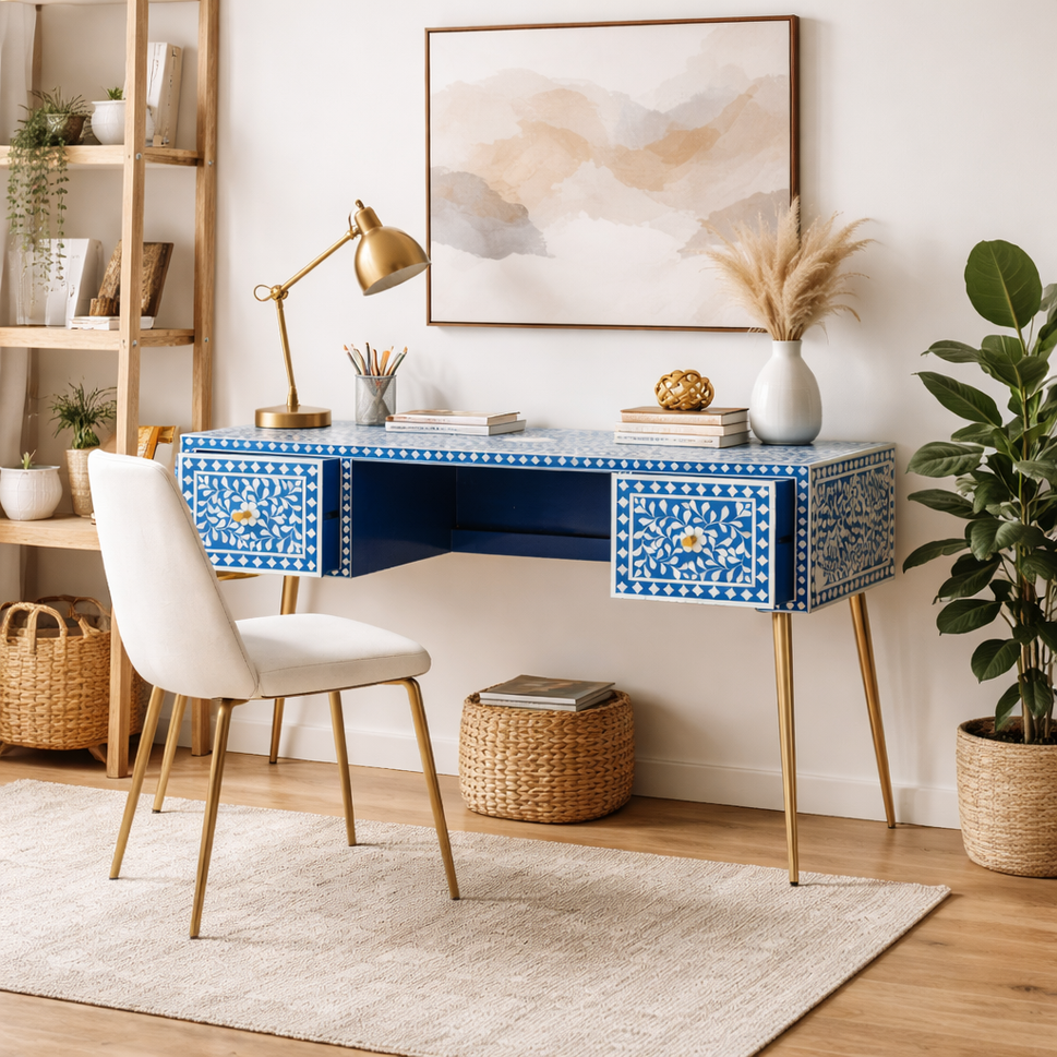 Alvin Bone Inlay Study Table