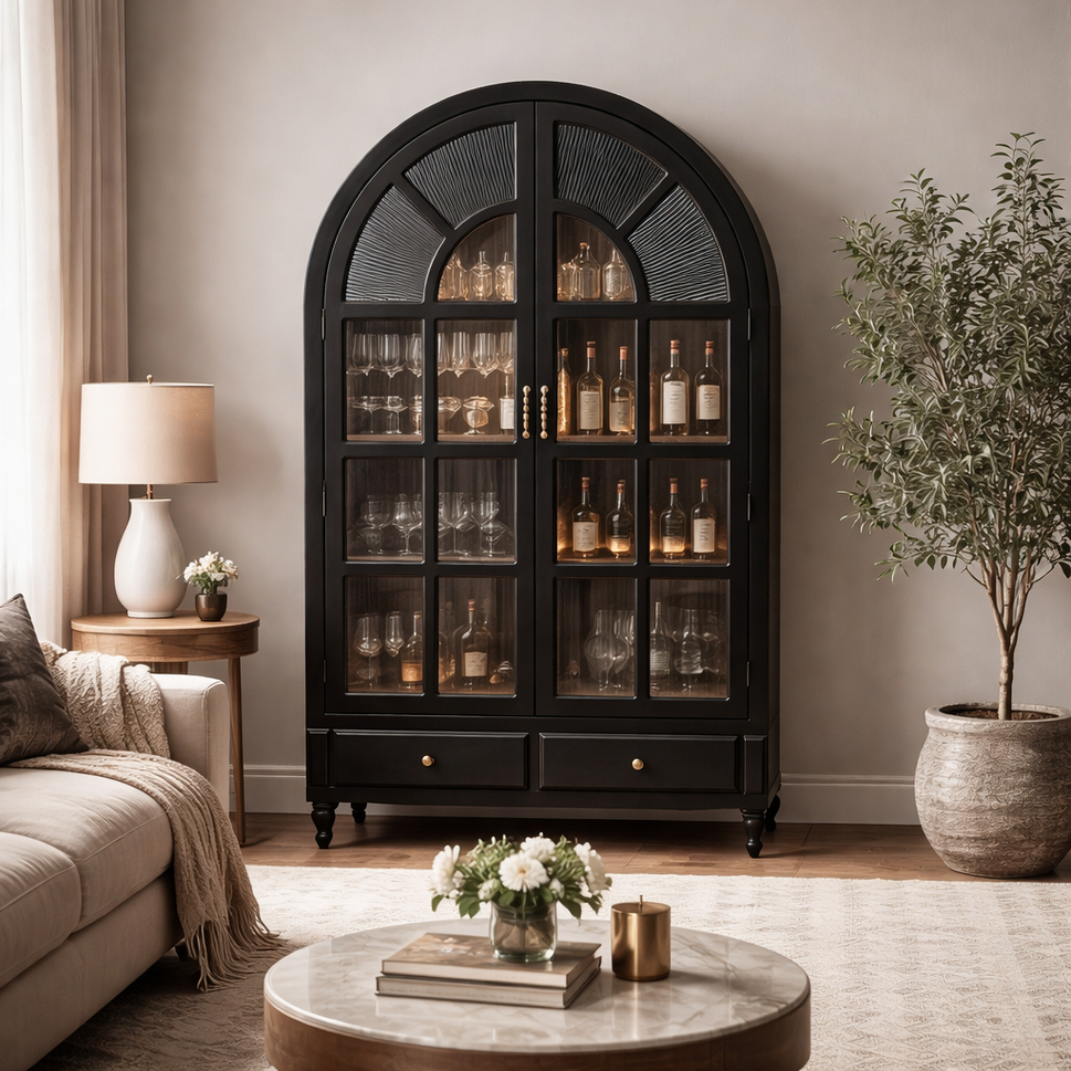 Jared Wooden Bar Cabinet