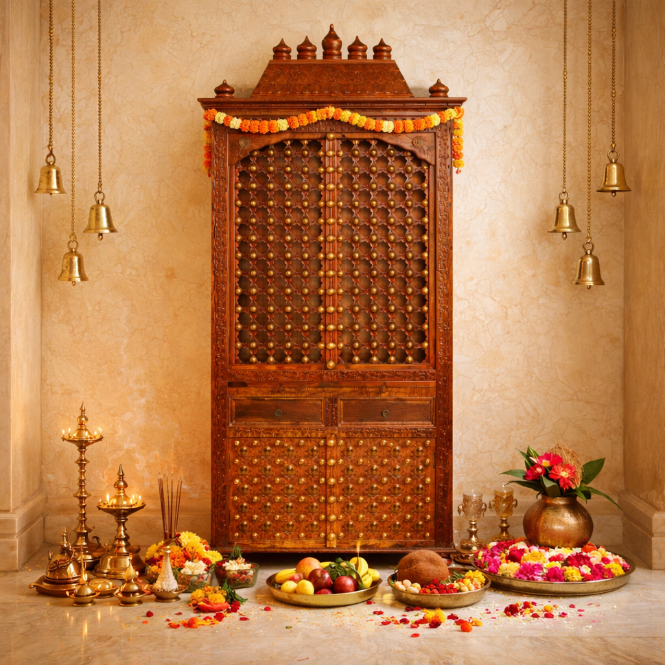 Ishwar Hand Carved Altar