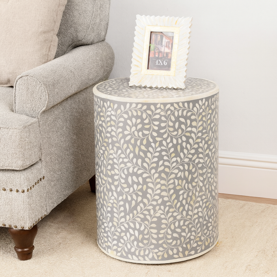 Allen Bone Inlay Stool