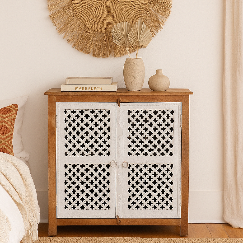 William Carved Wooden Cabinet