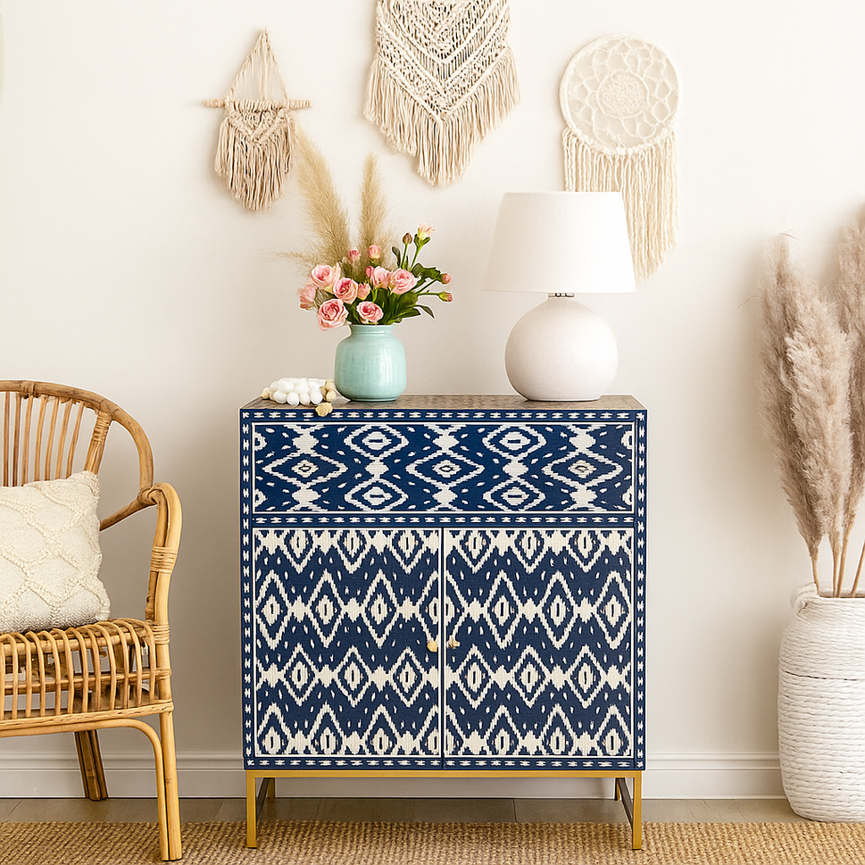 Cuzina Bone Inlay Cabinet