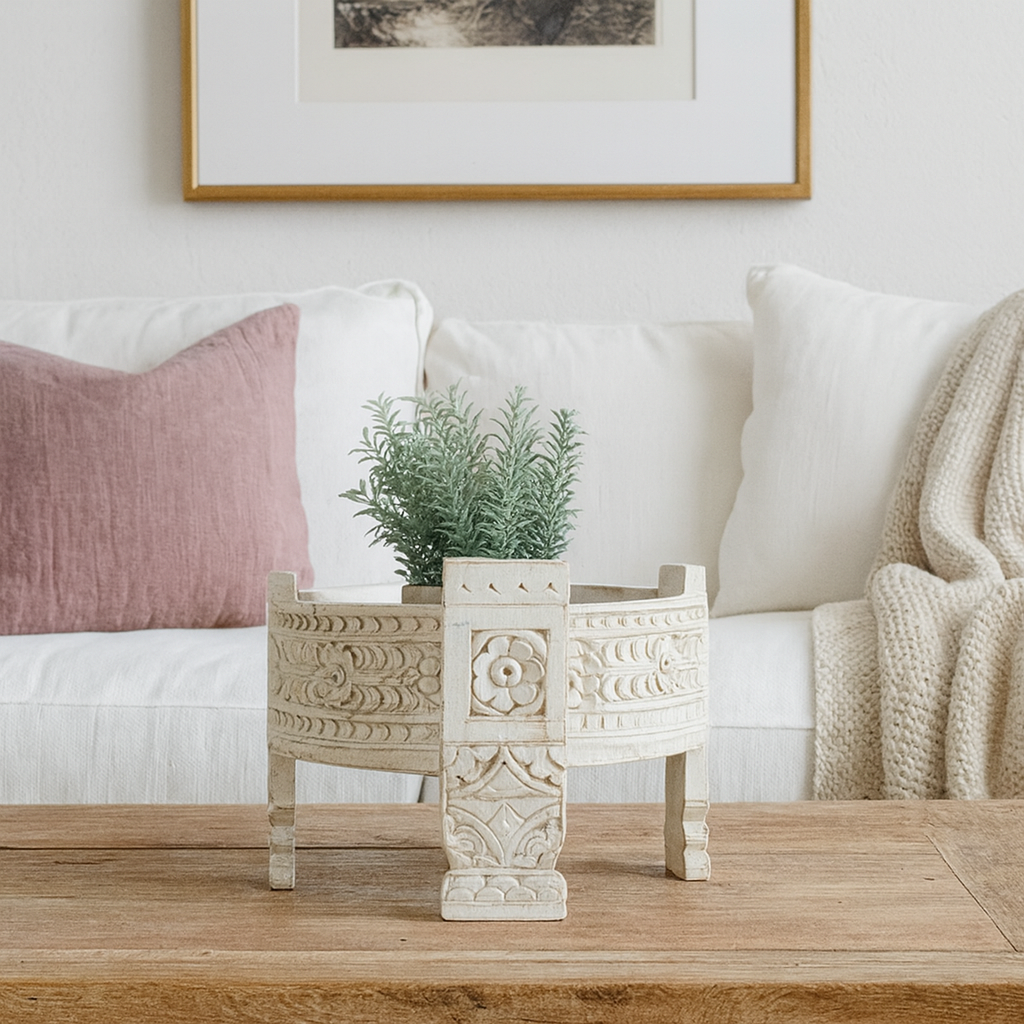 Hari Carved Chakki Table