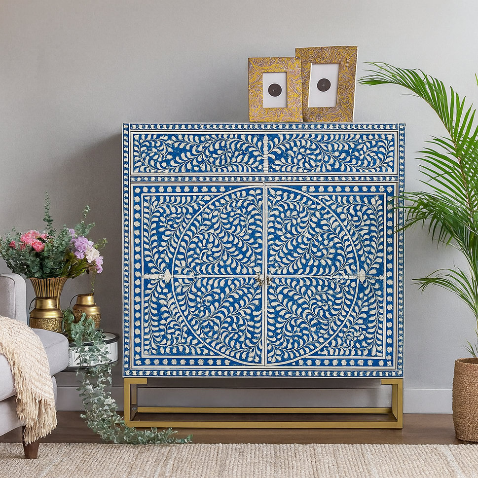 Rian Bone Inlay Chest of Drawer