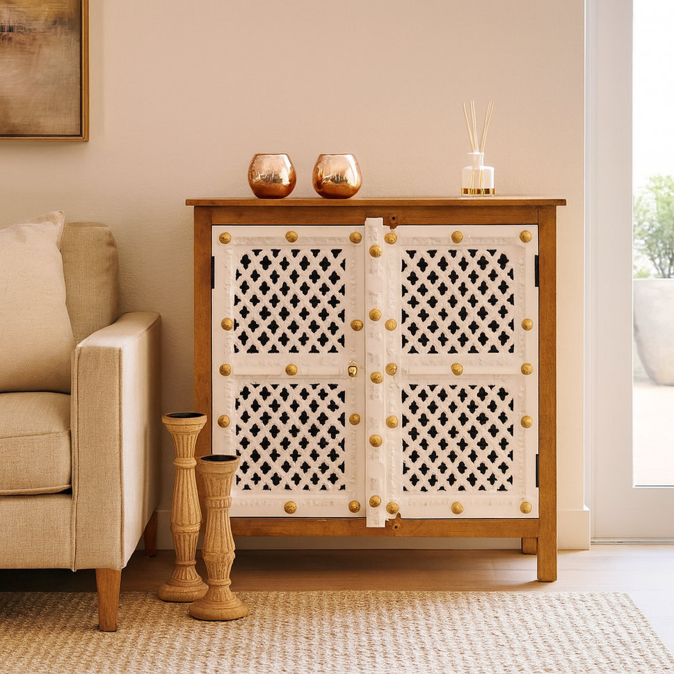 Emory Carved Wooden Cabinet