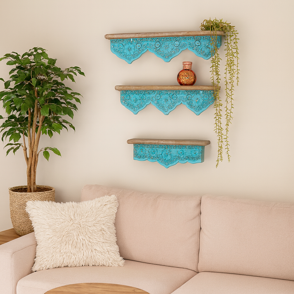 Robin Wooden Wall Shelves