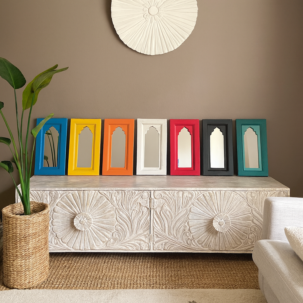 Aviel Multi Finish Wooden Mirror