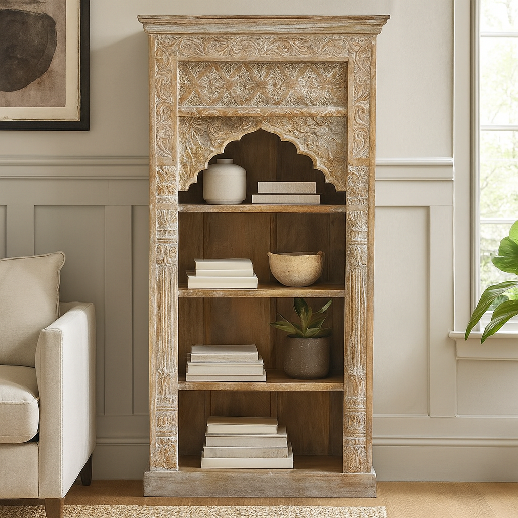 Henry Carved Bookshelf