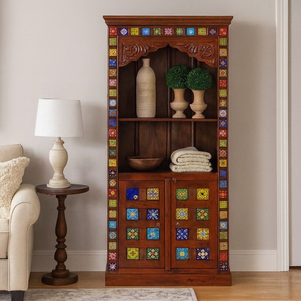 Pace Carved Bookshelf