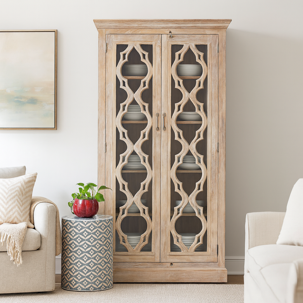 Devki Carved Bookcase