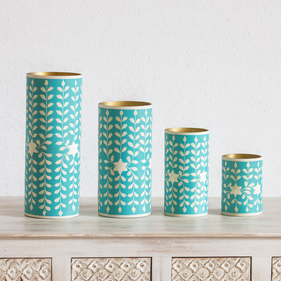 Olin Bone Inlay Vase