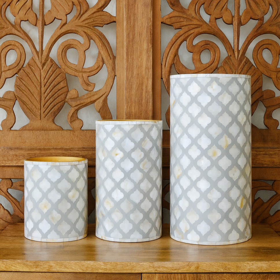 Steve Mother of Pearl Inlay Vase