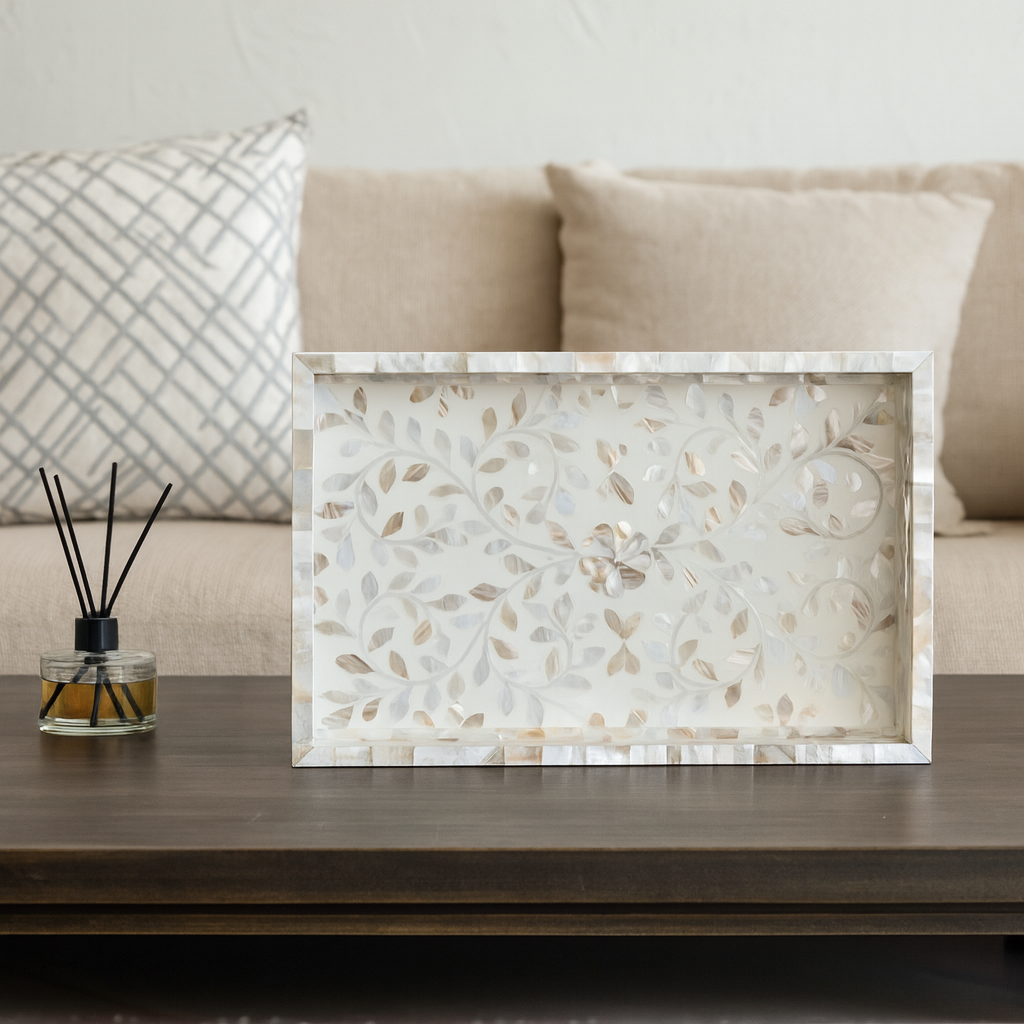Gus Mother of Pearl Inlay Tray