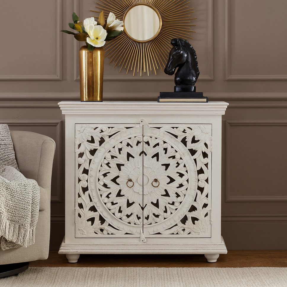 Aarushi Carved Wooden Cabinet