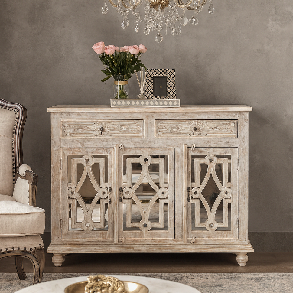 Jade Carved Wooden Chest