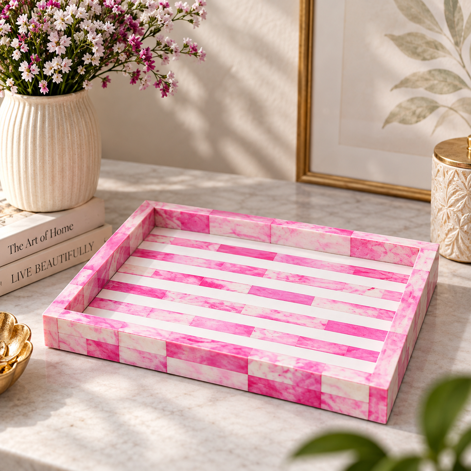 Caleb bone inlay tray