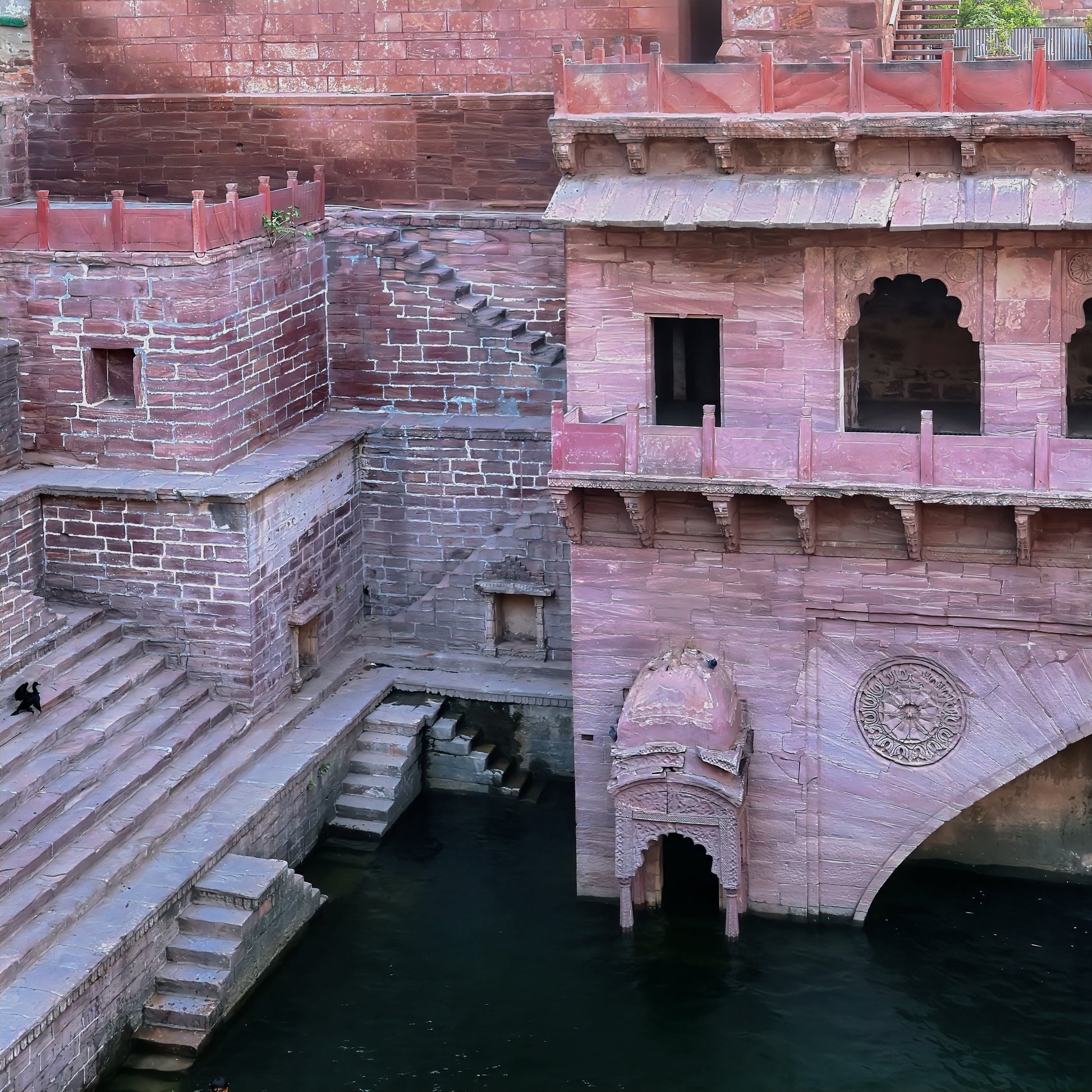 Baori  Wooden Bedside Table