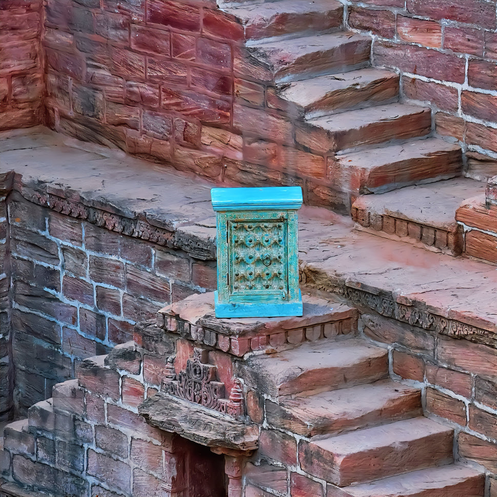 Baori  Wooden Bedside Table