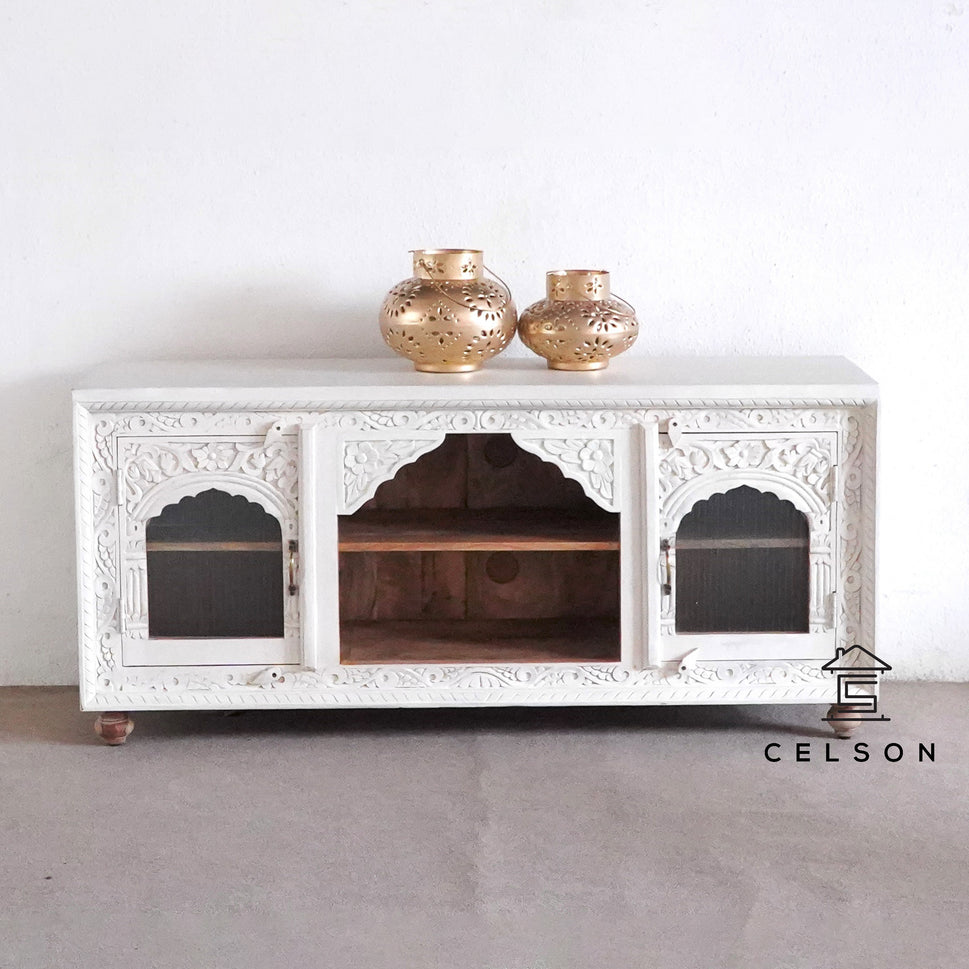 Sima Antique Brass Finish Lantern Set of 2