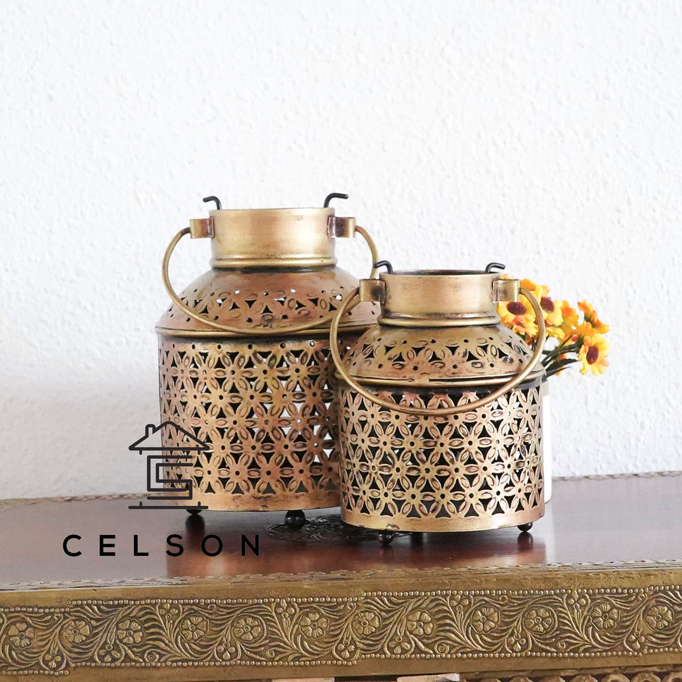 Zen Brass Finish Lantern