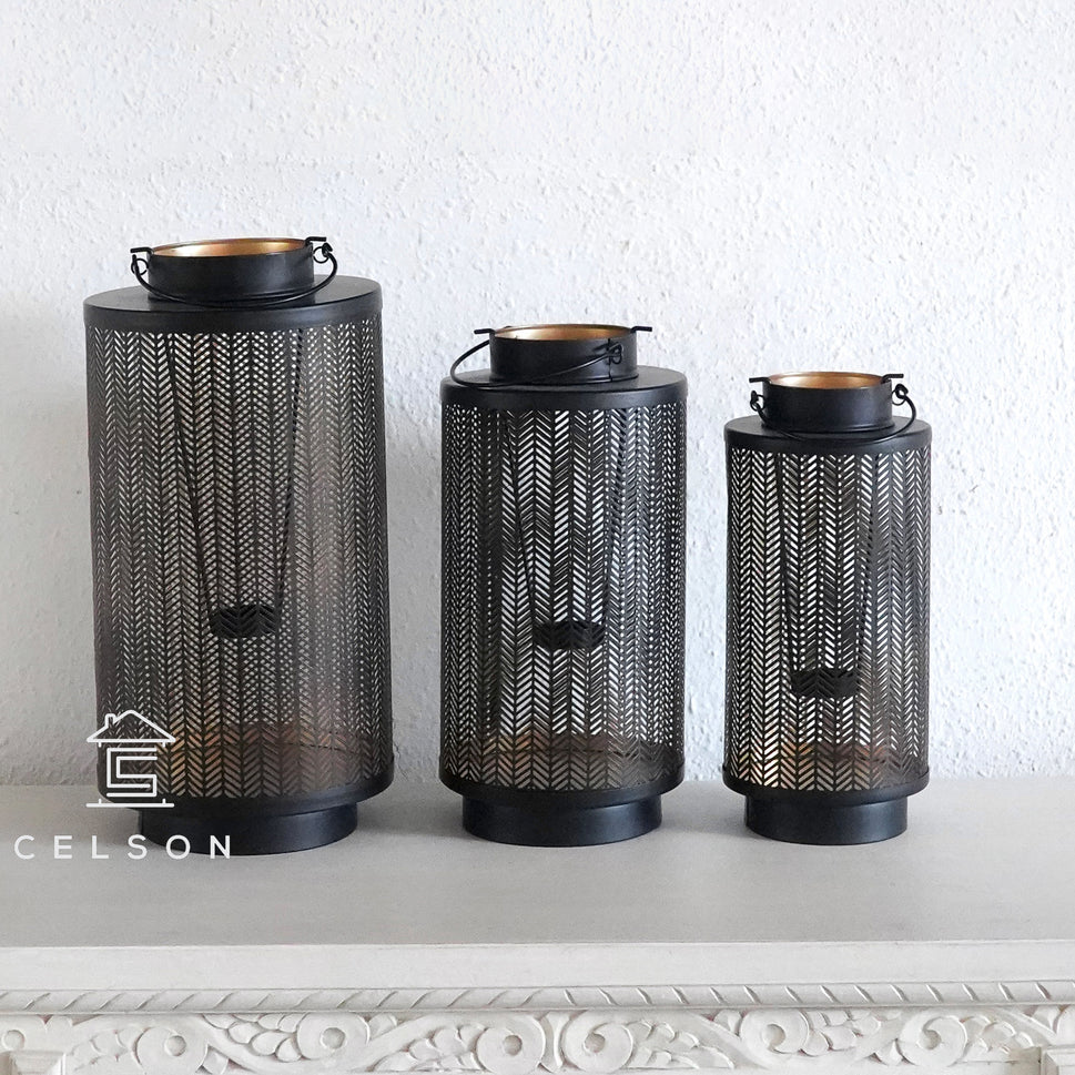 Suhani Black Finish Lantern Set of 3