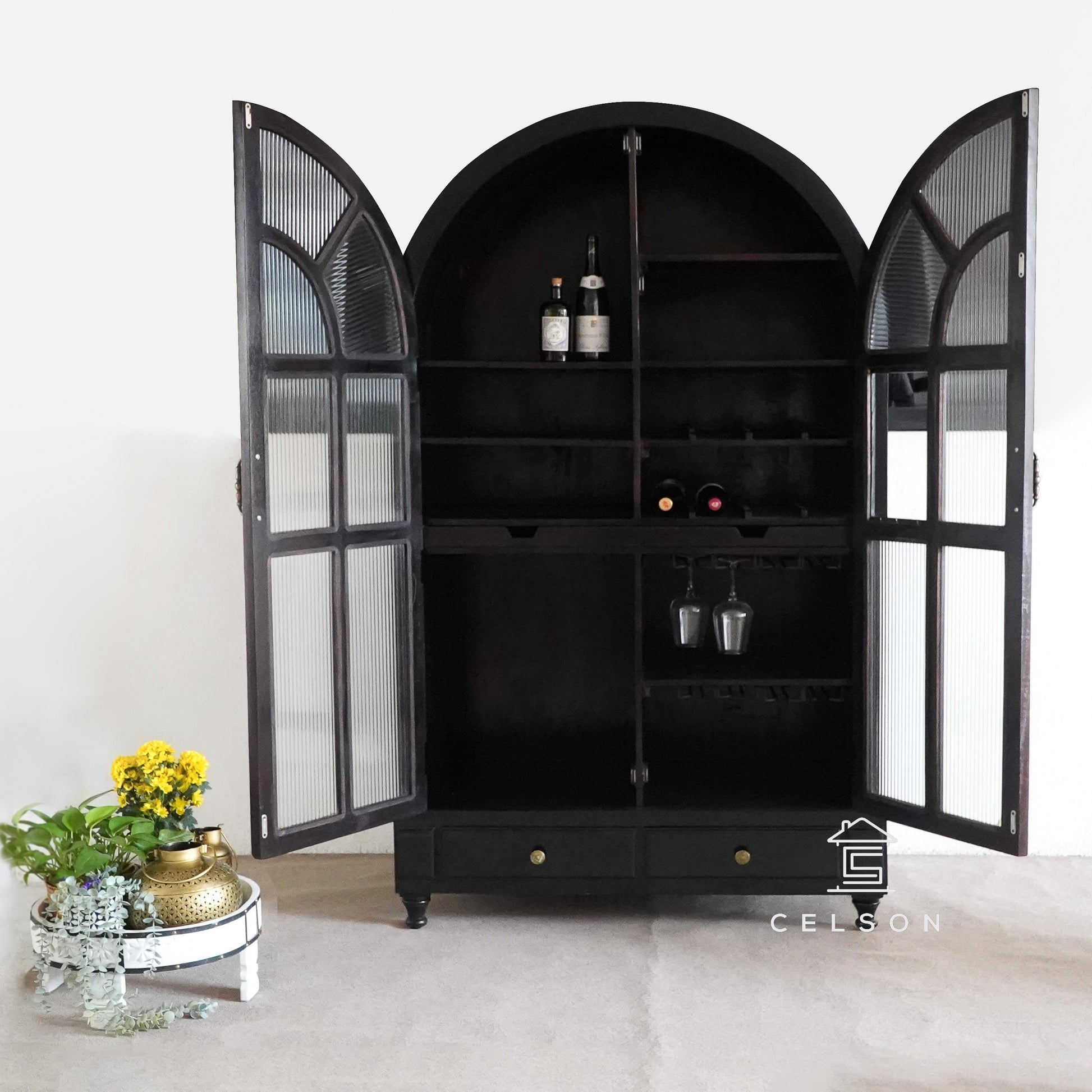 Jared Wooden Bar Cabinet