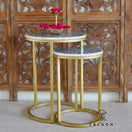 Switch Kelvin Mother of Pearl Inlay Nesting Table Set 3 image